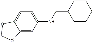 N-(cyclohexylmethyl)-2H-1,3-benzodioxol-5-amine Struktur