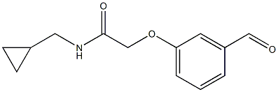 N-(cyclopropylmethyl)-2-(3-formylphenoxy)acetamide Struktur