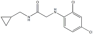 N-(cyclopropylmethyl)-2-[(2,4-dichlorophenyl)amino]acetamide 结构式