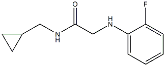 N-(cyclopropylmethyl)-2-[(2-fluorophenyl)amino]acetamide|