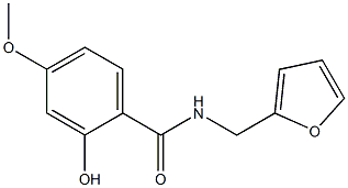 N-(furan-2-ylmethyl)-2-hydroxy-4-methoxybenzamide Struktur