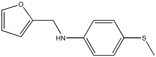 N-(furan-2-ylmethyl)-4-(methylsulfanyl)aniline Struktur