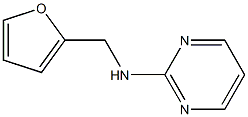 N-(furan-2-ylmethyl)pyrimidin-2-amine 化学構造式
