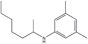 N-(heptan-2-yl)-3,5-dimethylaniline 化学構造式