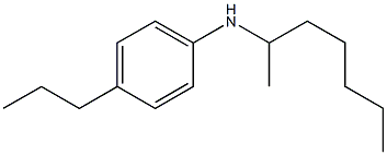 N-(heptan-2-yl)-4-propylaniline Struktur