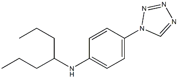 N-(heptan-4-yl)-4-(1H-1,2,3,4-tetrazol-1-yl)aniline Structure