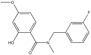 N-[(3-fluorophenyl)methyl]-2-hydroxy-4-methoxy-N-methylbenzamide