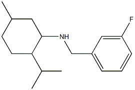  N-[(3-fluorophenyl)methyl]-5-methyl-2-(propan-2-yl)cyclohexan-1-amine