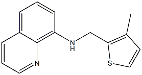 N-[(3-methylthiophen-2-yl)methyl]quinolin-8-amine,,结构式