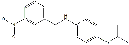 N-[(3-nitrophenyl)methyl]-4-(propan-2-yloxy)aniline Structure