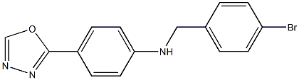  N-[(4-bromophenyl)methyl]-4-(1,3,4-oxadiazol-2-yl)aniline