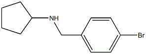 N-[(4-bromophenyl)methyl]cyclopentanamine 结构式