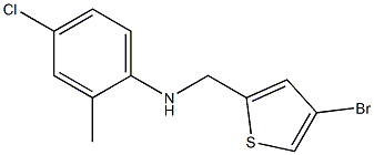 N-[(4-bromothiophen-2-yl)methyl]-4-chloro-2-methylaniline Struktur