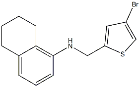N-[(4-bromothiophen-2-yl)methyl]-5,6,7,8-tetrahydronaphthalen-1-amine Structure