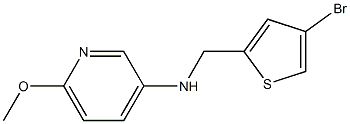 N-[(4-bromothiophen-2-yl)methyl]-6-methoxypyridin-3-amine 结构式