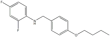 N-[(4-butoxyphenyl)methyl]-2,4-difluoroaniline 化学構造式