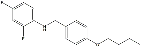 N-[(4-butoxyphenyl)methyl]-2,4-difluoroaniline Structure