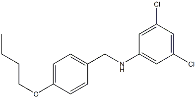 N-[(4-butoxyphenyl)methyl]-3,5-dichloroaniline Structure