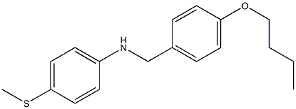 N-[(4-butoxyphenyl)methyl]-4-(methylsulfanyl)aniline Structure