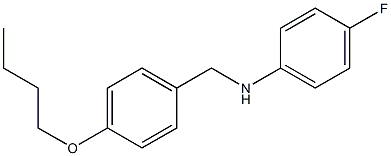 N-[(4-butoxyphenyl)methyl]-4-fluoroaniline Structure