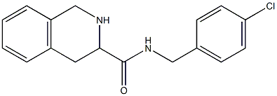 N-[(4-chlorophenyl)methyl]-1,2,3,4-tetrahydroisoquinoline-3-carboxamide Structure