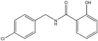 N-[(4-chlorophenyl)methyl]-2-hydroxybenzamide Struktur