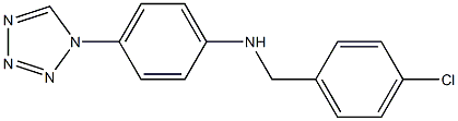 N-[(4-chlorophenyl)methyl]-4-(1H-1,2,3,4-tetrazol-1-yl)aniline Structure