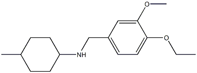 N-[(4-ethoxy-3-methoxyphenyl)methyl]-4-methylcyclohexan-1-amine Structure