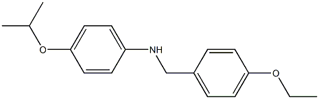 N-[(4-ethoxyphenyl)methyl]-4-(propan-2-yloxy)aniline 结构式