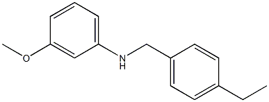 N-[(4-ethylphenyl)methyl]-3-methoxyaniline Structure