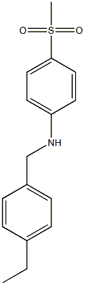 N-[(4-ethylphenyl)methyl]-4-methanesulfonylaniline Structure