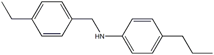 N-[(4-ethylphenyl)methyl]-4-propylaniline 结构式