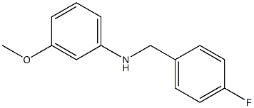 N-[(4-fluorophenyl)methyl]-3-methoxyaniline Structure