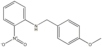 N-[(4-methoxyphenyl)methyl]-2-nitroaniline,,结构式