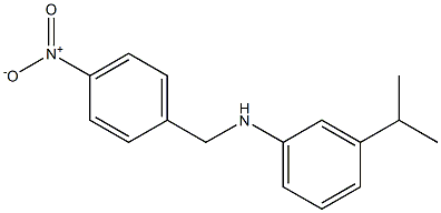 N-[(4-nitrophenyl)methyl]-3-(propan-2-yl)aniline