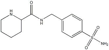 N-[(4-sulfamoylphenyl)methyl]piperidine-2-carboxamide Structure