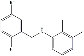 N-[(5-bromo-2-fluorophenyl)methyl]-2,3-dimethylaniline 结构式