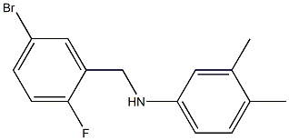 N-[(5-bromo-2-fluorophenyl)methyl]-3,4-dimethylaniline Struktur