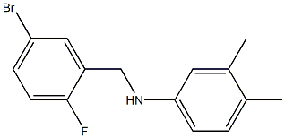 N-[(5-bromo-2-fluorophenyl)methyl]-3,4-dimethylaniline 结构式