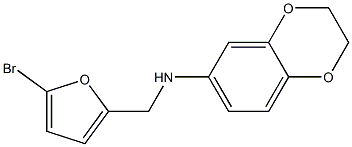  N-[(5-bromofuran-2-yl)methyl]-2,3-dihydro-1,4-benzodioxin-6-amine