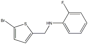 N-[(5-bromothiophen-2-yl)methyl]-2-fluoroaniline Struktur