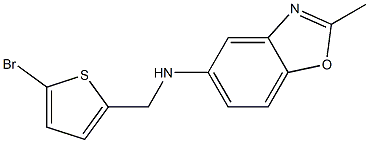 N-[(5-bromothiophen-2-yl)methyl]-2-methyl-1,3-benzoxazol-5-amine Structure
