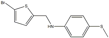 N-[(5-bromothiophen-2-yl)methyl]-4-(methylsulfanyl)aniline Structure