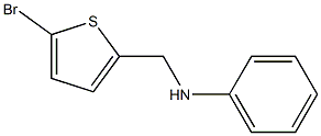 N-[(5-bromothiophen-2-yl)methyl]aniline Struktur