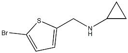 N-[(5-bromothiophen-2-yl)methyl]cyclopropanamine Struktur