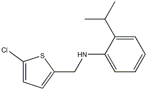 N-[(5-chlorothiophen-2-yl)methyl]-2-(propan-2-yl)aniline 化学構造式