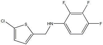 N-[(5-chlorothiophen-2-yl)methyl]-2,3,4-trifluoroaniline Struktur