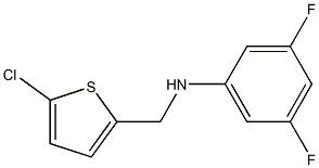 N-[(5-chlorothiophen-2-yl)methyl]-3,5-difluoroaniline,,结构式