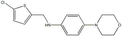 N-[(5-chlorothiophen-2-yl)methyl]-4-(morpholin-4-yl)aniline Structure