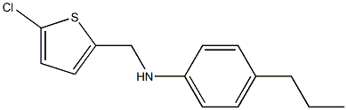 N-[(5-chlorothiophen-2-yl)methyl]-4-propylaniline,,结构式